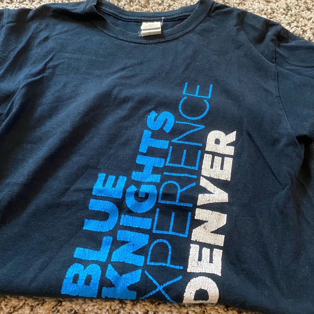 Blue Knights drum and bugle corps shirt
